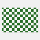 Schachbrett-Motherboard-Muster Weiß X Grün Geschenkpapier Set (Vorderseite 3)