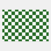 Schachbrett-Motherboard-Muster Weiß X Grün Geschenkpapier Set (Vorderseite 2)