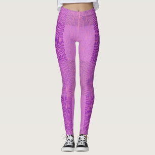 Schachbrett Muster 02 Rosa Leggings
