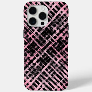 Schachbrett Muster -06P.Pink Black BG Case-Mate iPhone Hülle