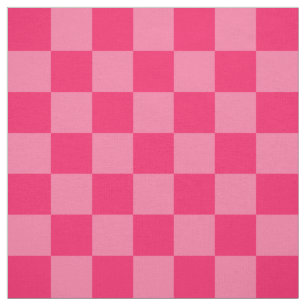 Schachbrett-Muster aus hellem und heiß rosa Stoff