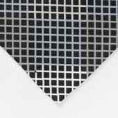Schachbrett Muster diagonal 2tones.bx4x4 BLK BG Fleecedecke (Ecke)