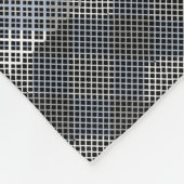 Schachbrett Muster diagonal 2tones.bx4x4 BLK BG Fleecedecke (Ecke)