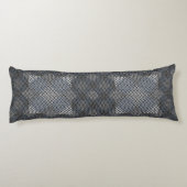 Schachbrett Muster diagonal 2tones.bx4x4 BLK BG Seitenschläferkissen (Rückseite)