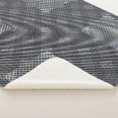 Schachbrett Muster diagonal 2tones.bx4x4 BLK BG Sherpadecke (3/4)