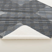 Schachbrett Muster diagonal 2tones.bx4x4 BLK BG Sherpadecke (3/4)