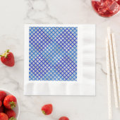 Schachbrett Muster diagonal Blue 02.w LGrey BG Serviette (Beispiel)