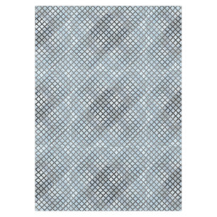 Schachbrett Muster diagonal grau 02.w Lblue BG Tischdecke
