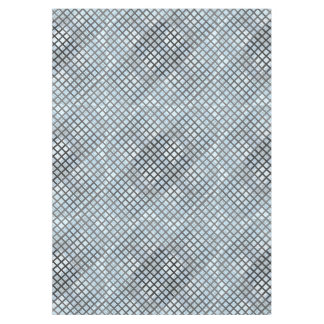 Schachbrett Muster diagonal grau 02.w Lblue BG Tischdecke