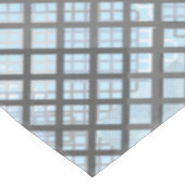 Schachbrett Muster diagonal grau 02.w Lblue BG Tischdecke (Schrägansicht)