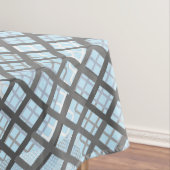 Schachbrett Muster diagonal grau 02.w Lblue BG Tischdecke (Beispiel)