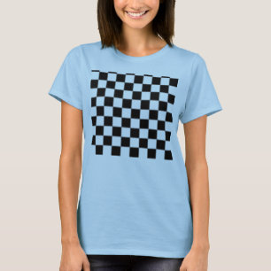 Schachbrett Muster Frauenleben Shirt