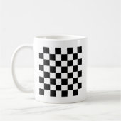 Schachbrett-Muster Kaffeetasse (Links)
