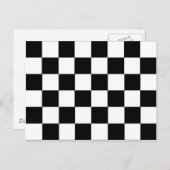 Schachbrett Muster Postkarte (Vorne/Hinten)