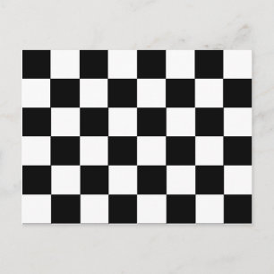 Schachbrett Muster Postkarte