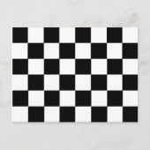 Schachbrett Muster Postkarte (Vorderseite)