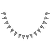 Schachbrett Muster Race Car Thema Wimpelkette (Alle)