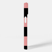 Schachbrett Muster Rosa und Schwarze Quadrate Case-Mate iPhone Hülle (Rückseite / Rechts)