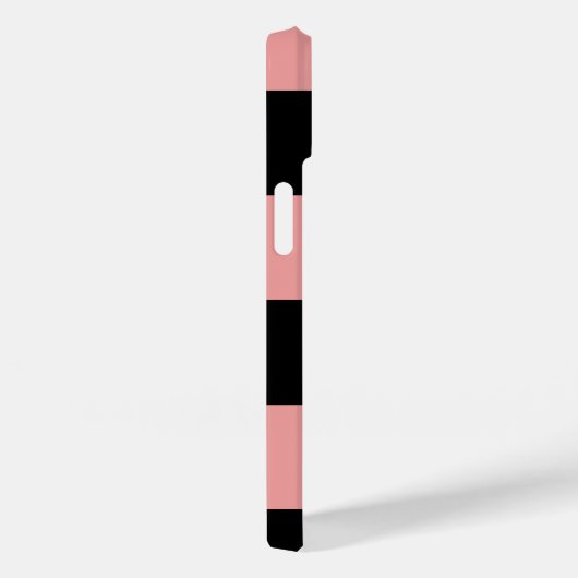 Schachbrett Muster Rosa und Schwarze Quadrate Case-Mate iPhone Hülle (Rückseite / Rechts)