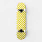 Schachbrett-Muster-Skateboard Skateboard (Vorderseite)