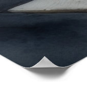 Schachbrett Nahe Pflasterplakette Poster (Ecke)