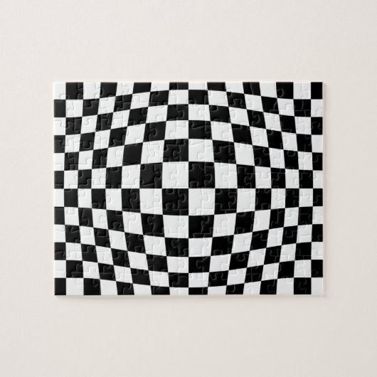 Schachbrett-optische Täuschung Puzzle (Horizontal)
