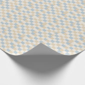 Schachbrett-Patchwork-Muster Geschenkpapier (Ecke)