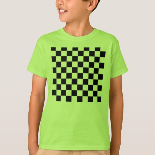 Schachbrett Pattern Kid's Shirt (Vorderseite)