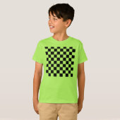 Schachbrett Pattern Kid's Shirt (Vorne ganz)