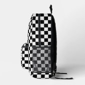 Schachbrett Pattern Sport Rucksack mit Individuell (Rechts)