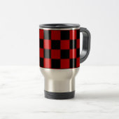 Schachbrett Pattern Travel Mug Reisebecher (VorderseiteRechts)