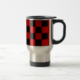 Schachbrett Pattern Travel Mug Reisebecher