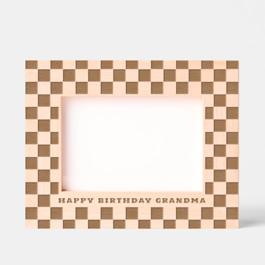 Schachbrett Personalisiert Geätzte Rahmen (Vorderseite)