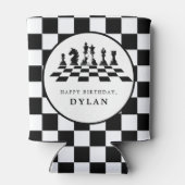 Schachbrett & Pieces Game Night Happy Geburtstag Dosenkühler (Rückseite)