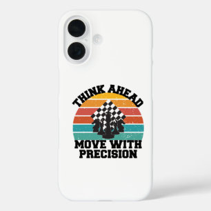 Schachbrett Pieces Strategy Precision Mind Game iPhone 16 Hülle