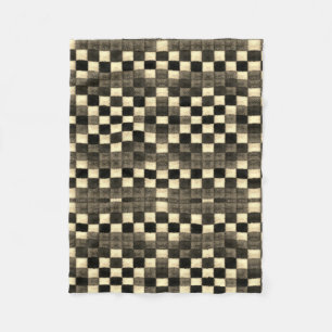 Schachbrett-Pixel-Muster-Decke Fleecedecke