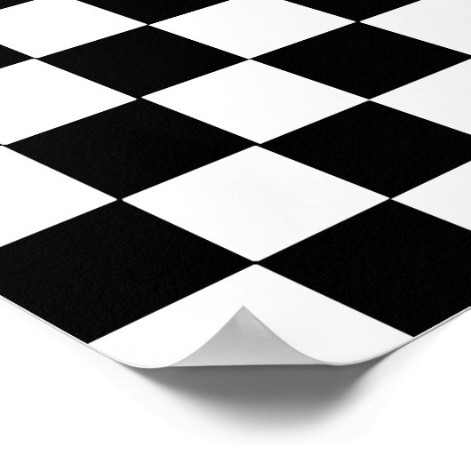 Schachbrett-Plakat Poster (Ecke)