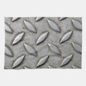 Schachbrett-Platten-industrieller Lager-StahlChic Küchentuch (Horizontal)