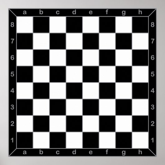 Schachbrett Poster (Vorne)