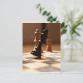 Schachbrett Postkarte (Stehend Vorderseite)