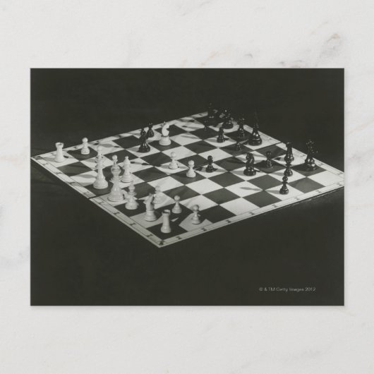 Schachbrett Postkarte (Vorderseite)