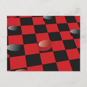 Schachbrett Postkarte