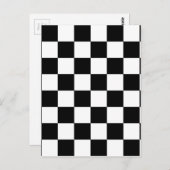 Schachbrett Postkarte (Vorne/Hinten)