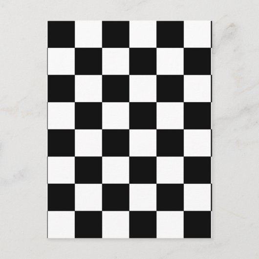 Schachbrett Postkarte (Vorderseite)