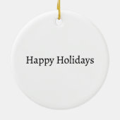 Schachbrett Quadrate Mocha-braunes Retro Monogramm Keramik Ornament (Hinten)