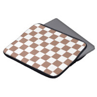 Schachbrett Quadrate mocha braunes, weißes geometr