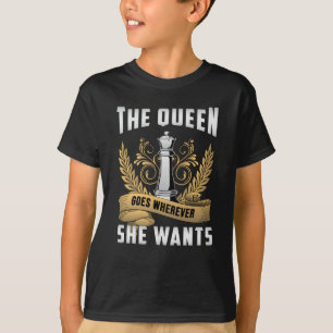 Schachbrett Queen Checkmate Board Game-Geschenk T-Shirt