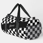 Schachbrett Race Flag Personal Duffle Bag (Rechte Ecke)