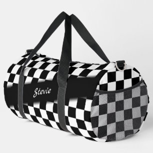 Schachbrett Race Flag Personal Duffle Bag