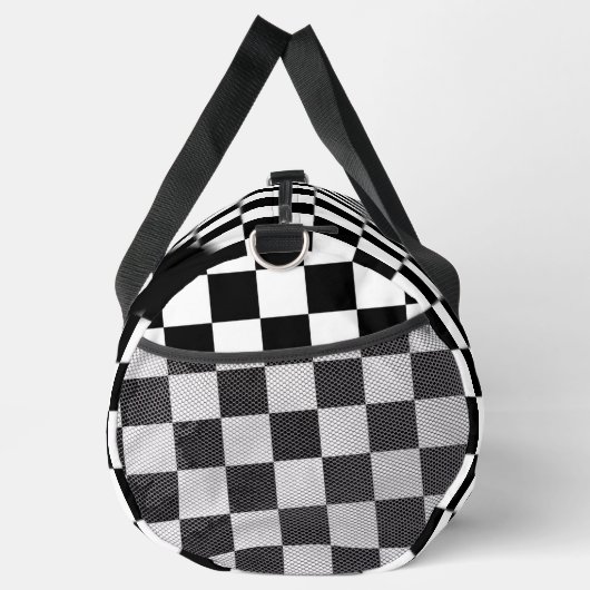 Schachbrett Race Flag Personal Duffle Bag (Rechts)
